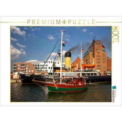 CALVENDO Puzzle Dampf-Eisbrecher STETTIN in Wismar | 1000 Teile Lege-Größe 64x48cm Foto-Puzzle für glückliche Stunden