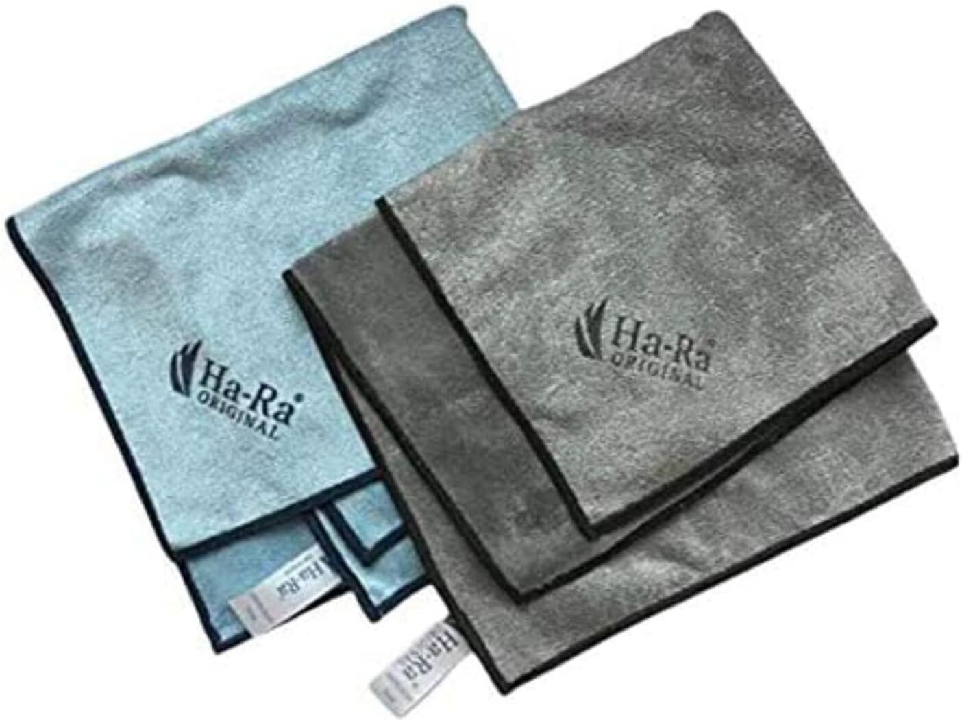 Axis Ha-Ra Star-Tuch 2er Set blau & anthrazit I Mikrofaser Tuch für