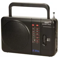 Elta TOLA 3 Tragbar Analog (FM, LW), Radio, Schwarz