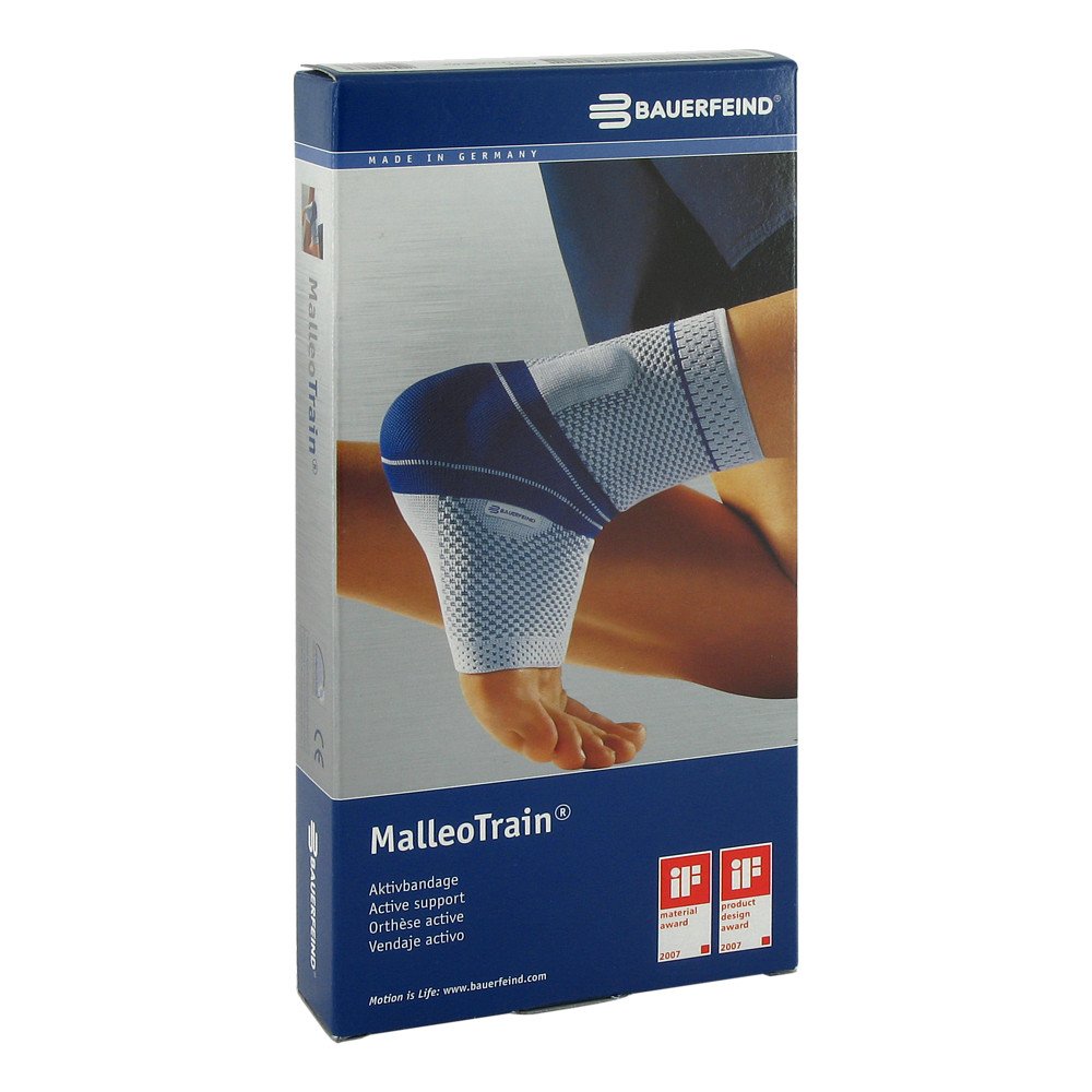 Bauerfeind AG / Orthopädie Malleotrain Größe 4 rechts titan Srunggelenkbandage 01284100