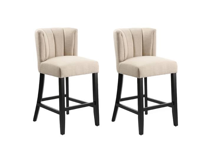 2er-Set Hatfield Barhocker – Kalkstein