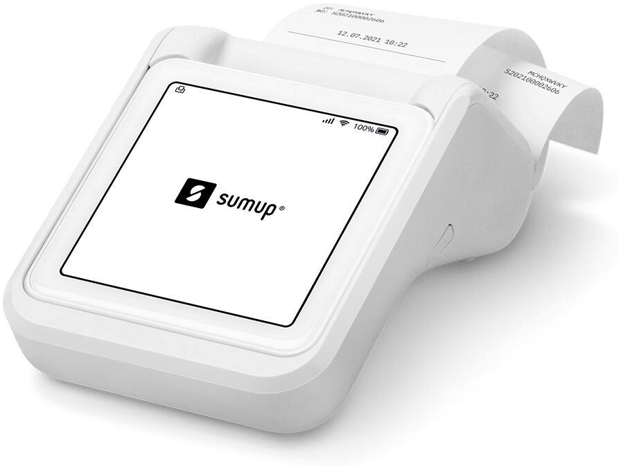 SumUp Solo Trådløs Betalingsterminal & Printer m. Touchskærm - Hvid
