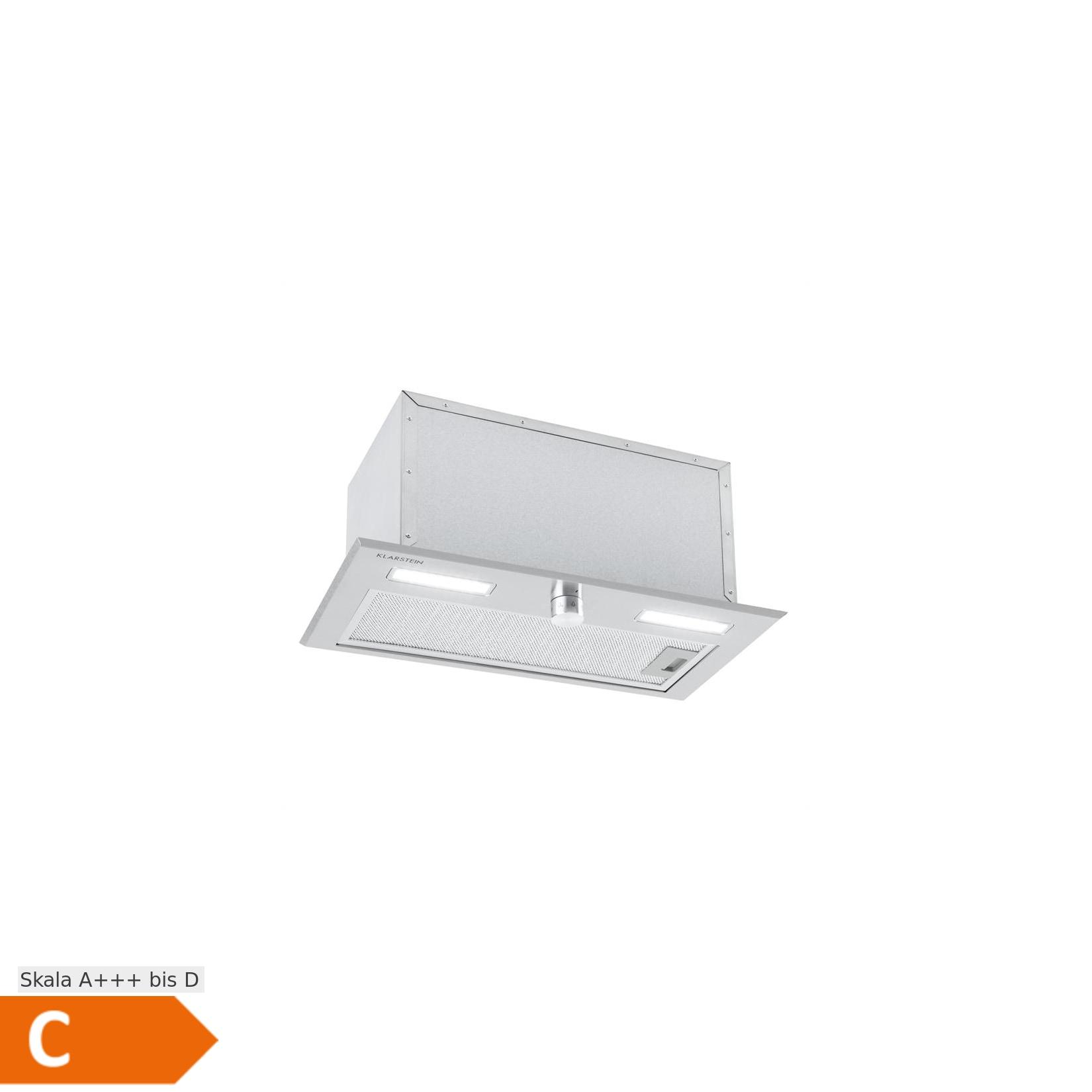 Simplica Dunstabzugshaube Einbau 52cm Abluft: 440 m³/h LED Edelstahl
