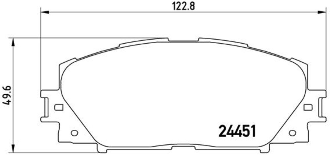 Bremsbelagsatz BREMBO P 83 106, Vorne