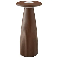 Sigor Akku-Tischleuchte Nuflair 245mm rostbraun 2,2W FlexMood 2200K/2700K IP54 Ra85 dimmbar