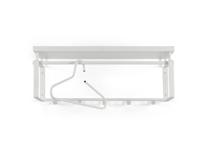 Spinder Design Garderobe Hesta weiss Stahl/Melanin H 28 cm