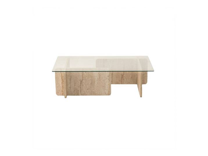 Skye Decor Couchtisch Boho (Packung, 1 Glastisch), Breite: 105 cm Gehärtetes Sicherheitsglas Modernes Blockdesign