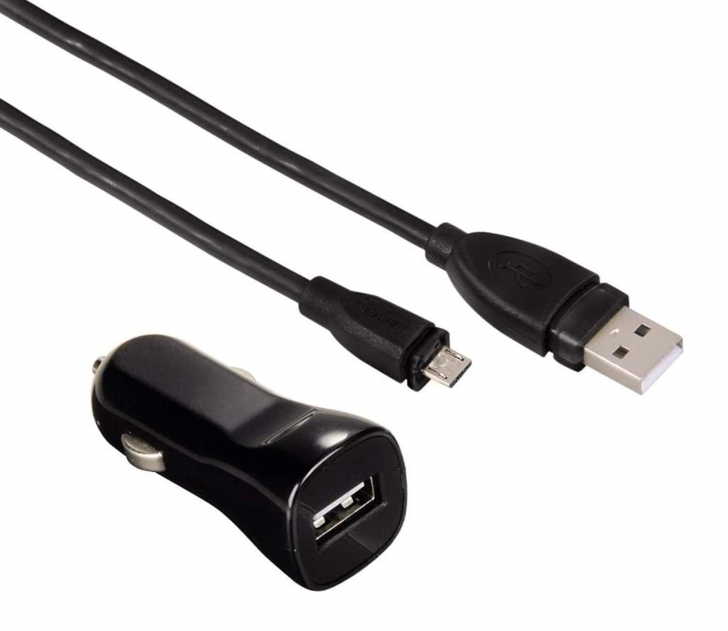 Hama Dual USB Car Charger - Autolader 2x 2.4A 5V - zwart