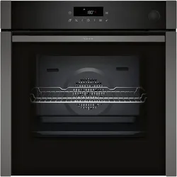 Neff N 50, Einbau-Backofen mit Dampfunterstützung, 60 x 60 cm, Graphite-Grey, B6AVJ7AG3, Backofen Einbau, Grau, Schwarz