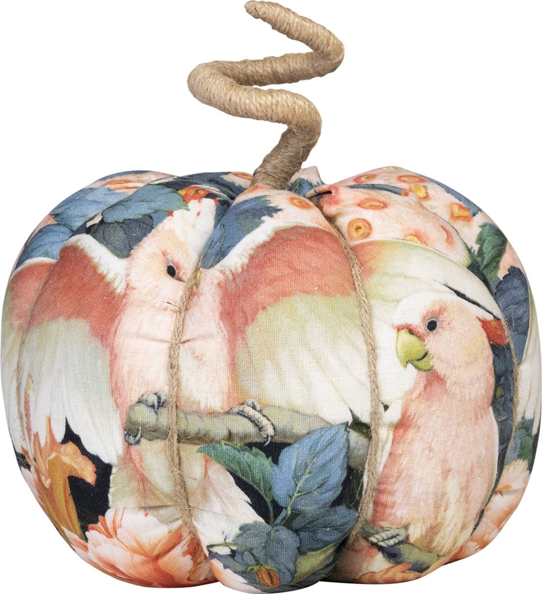 Mars & More Handgemaakte Decoratie Fleury Pompoen Kaketoe Medium