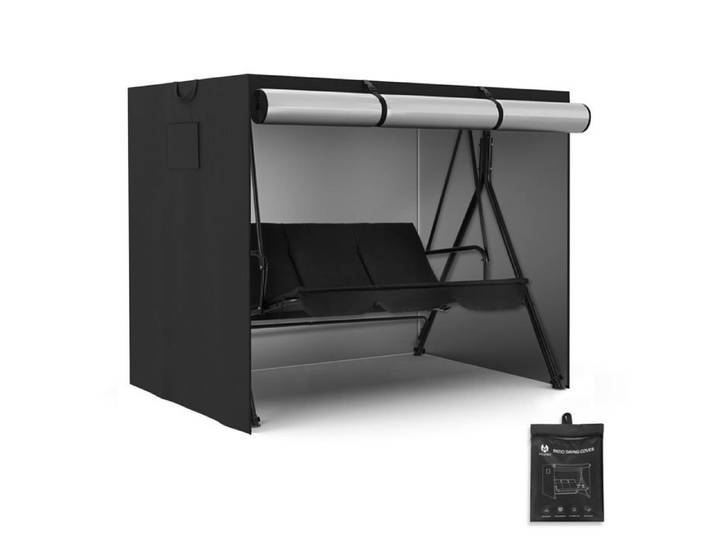 M MCombo Housse pour balancelle Hollywood 2-3 places imperméable et résistante aux UV 4001 (Oxford Noir)