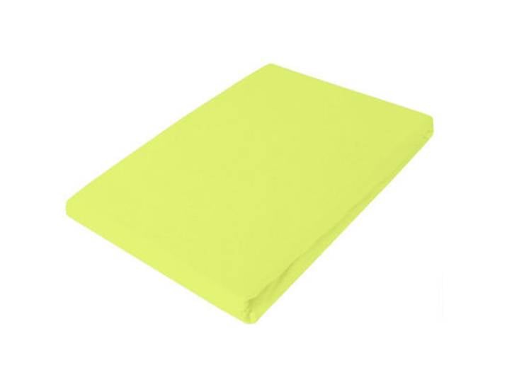 Living Home Fixleintuch Uni limone Baumwolle 160 x 200 cm