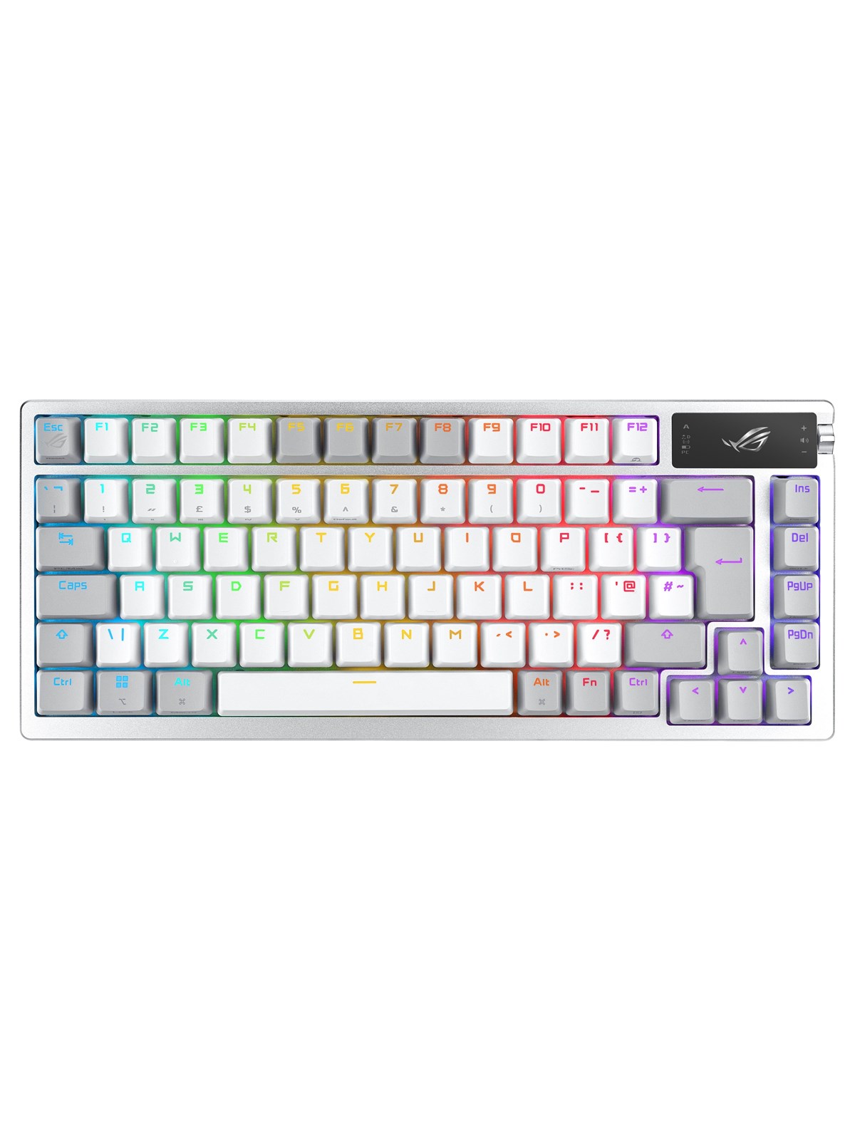 ASUS ROG AZOTH 75% Wireless DIY Custom RGB - Gaming Tastatur (TKL) - 75% - Französisch - Weiss
