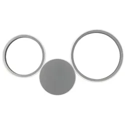 Pois-Silber LED-Wandleuchte