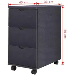 vidaXL, Rollcontainer, Ellunia (45 x 33 x 60 cm)