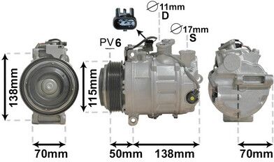 Van Wezel Kompressor, Klimaanlage 3001k704 Für Mercedes