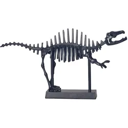DEKOFIGUR T-Rex Aluminium Schwarz 62 cm mit Sockel