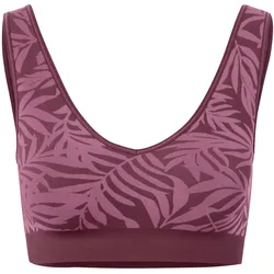 Tchibo - Seamless-Sport-BH - Damen - Gr. S - pflaume/jacquard