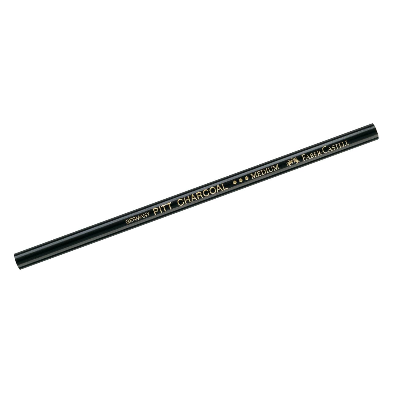 Faber-Castell Kohlestift schwarz medium (4 mm, M, 1x) (117400)