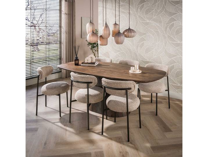 Esszimmertisch Gloria , oval , 215cm , Akazie massiv , braun