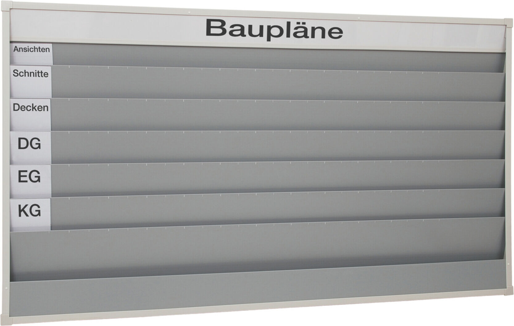 Eichner Planungstafel A4 für Baupläne 6 Schiene (9019-00144)