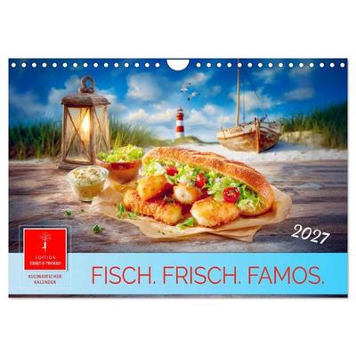 Fisch. Frisch. Famos. (Wandkalender 2027 DIN A4 quer), CALVENDO Monatskalender