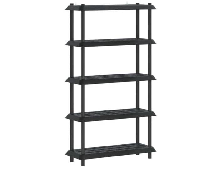 KTHLBRH Regaleinheit 5 Ebenen 100 x 40 x 177 cm PP anthrazit Tragkraft 30 kg pro Regalboden, 5 Ebenen, Montage erforderlich, Verwendung im Innen- und Außenbereich, einfache Montage
