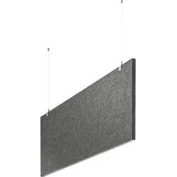 baffel-Set - Deckenträger Farbe: grau, Größe: 100x25x2,5cm