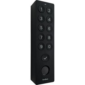 tedee Fernbedienung Keypad Pro, PIN & Fingerprint, Bluetooth, App-fähig, Smart Home, schwarz