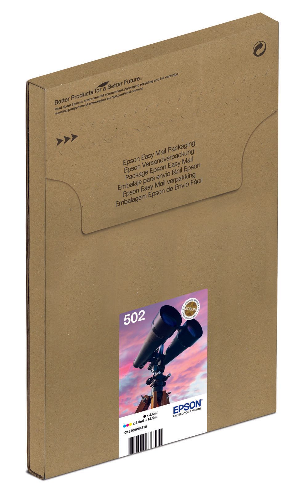 Epson Original Easy Mail Packing 502 Druckerpatronen - 4er Multipack (C13T02V64510)