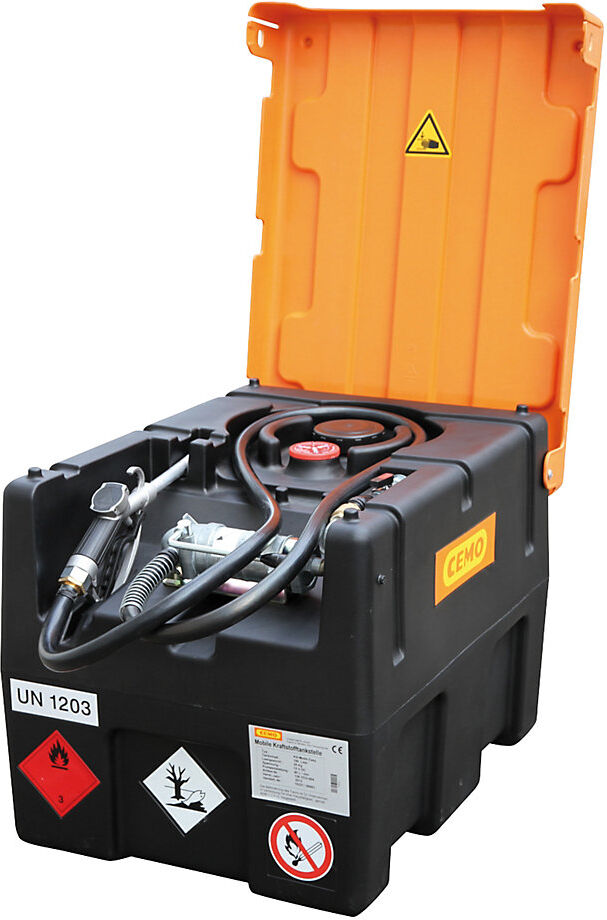 KS-Mobil Easy Benzin-Tankanlage, mit Handpumpe, Volumen 120 l, mit Klappdeckel CEMO