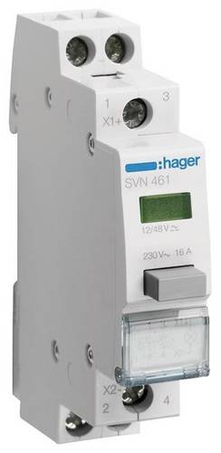Hager Taster Grün 16A 12 V/AC, 48 V/AC SVN461