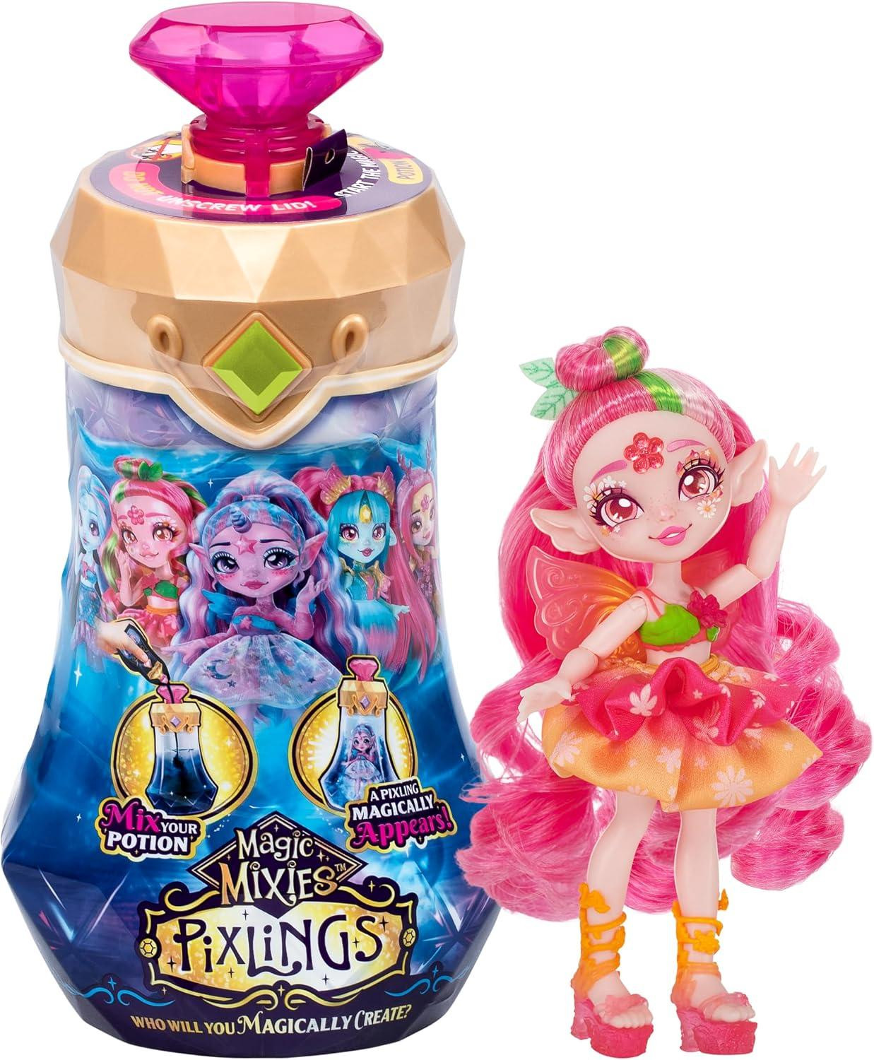 Magic Mixies Pixlings pop Faye in REH-look - Gedetailleerde pixlingspop van 16,5 cm