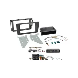 Radioblende 2-DIN mit Fach und Radioanschlusskit i-dapter Skoda 611340-08-2