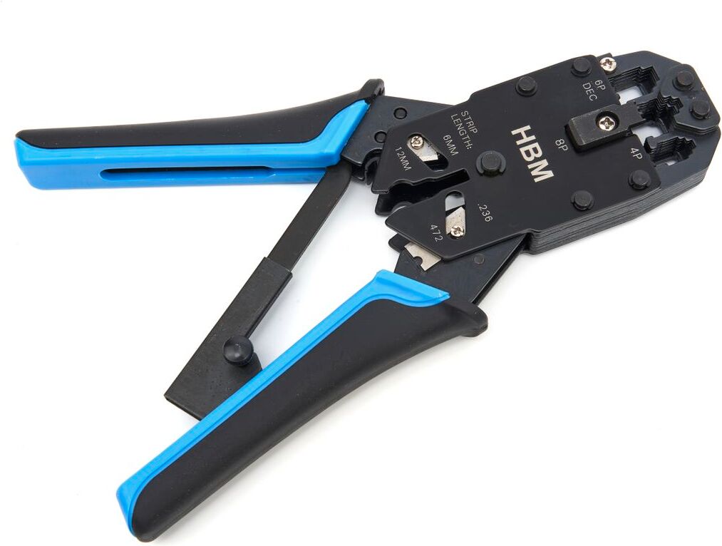 HBM Professionale Pinza per Crimpare per RJ45 e RJ11