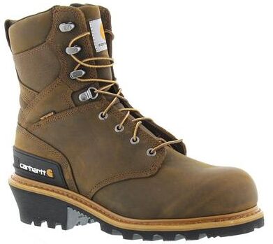 "Carhartt CML8360 8"" Composite Toe Climbing (Men's) Work in Saddle, Size 9 W, Fabric/Leather"