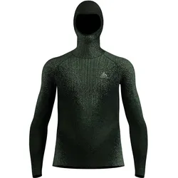 Odlo, Herren, Funktionsshirt, Blackcomb Base Layer mit Gesichtsschutz (XXL), Grau, XXL