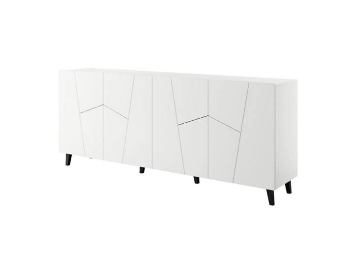Buffet design blanc mat 200cm