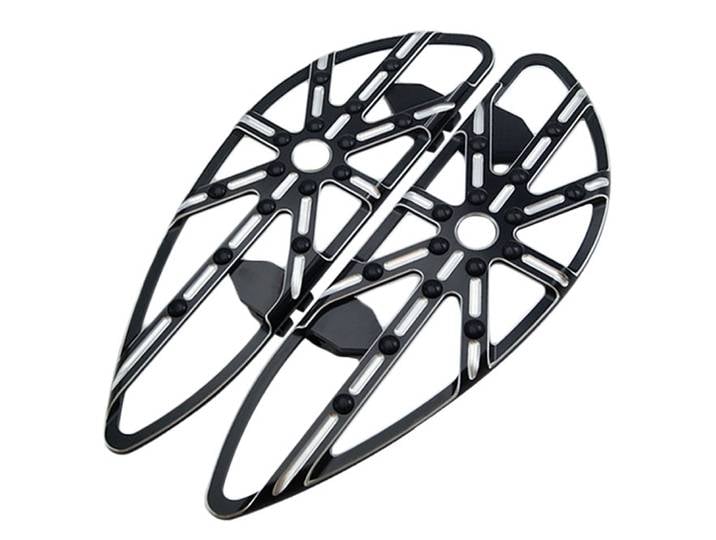 Hurcycles-Plancher Extensible pour Harley Touring Softail Road King, Pédale Noire pour Conducteur Avant Spécial