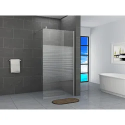 Fa-Bausysteme Walk-In Glas Dusche Gestreift 90 cm