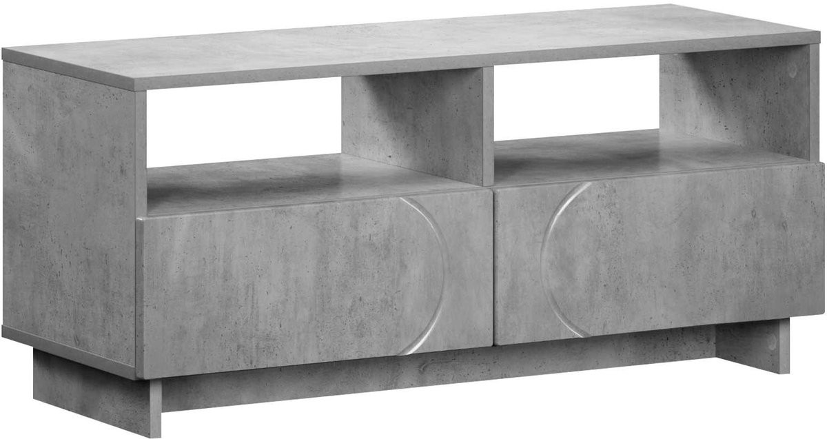 vidaXL Tv-meubel modern betongrijs hout B/D/H: 90 x 34.5 x 40 cm