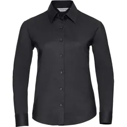 Russell Damen Oxford Bluse langarm R-932F-0 black M