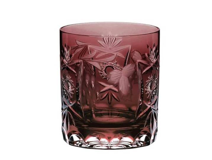 Nachtmann Whisky Glas, 250 ml, Dunkelrot, Traube, 35889, Whisky Tumbler aus Bleikristall, spülmaschinenfest