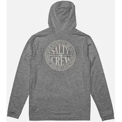 Salty Crew Global Hood Sunshirt Longsleeve Lycra charcoal Gr. S