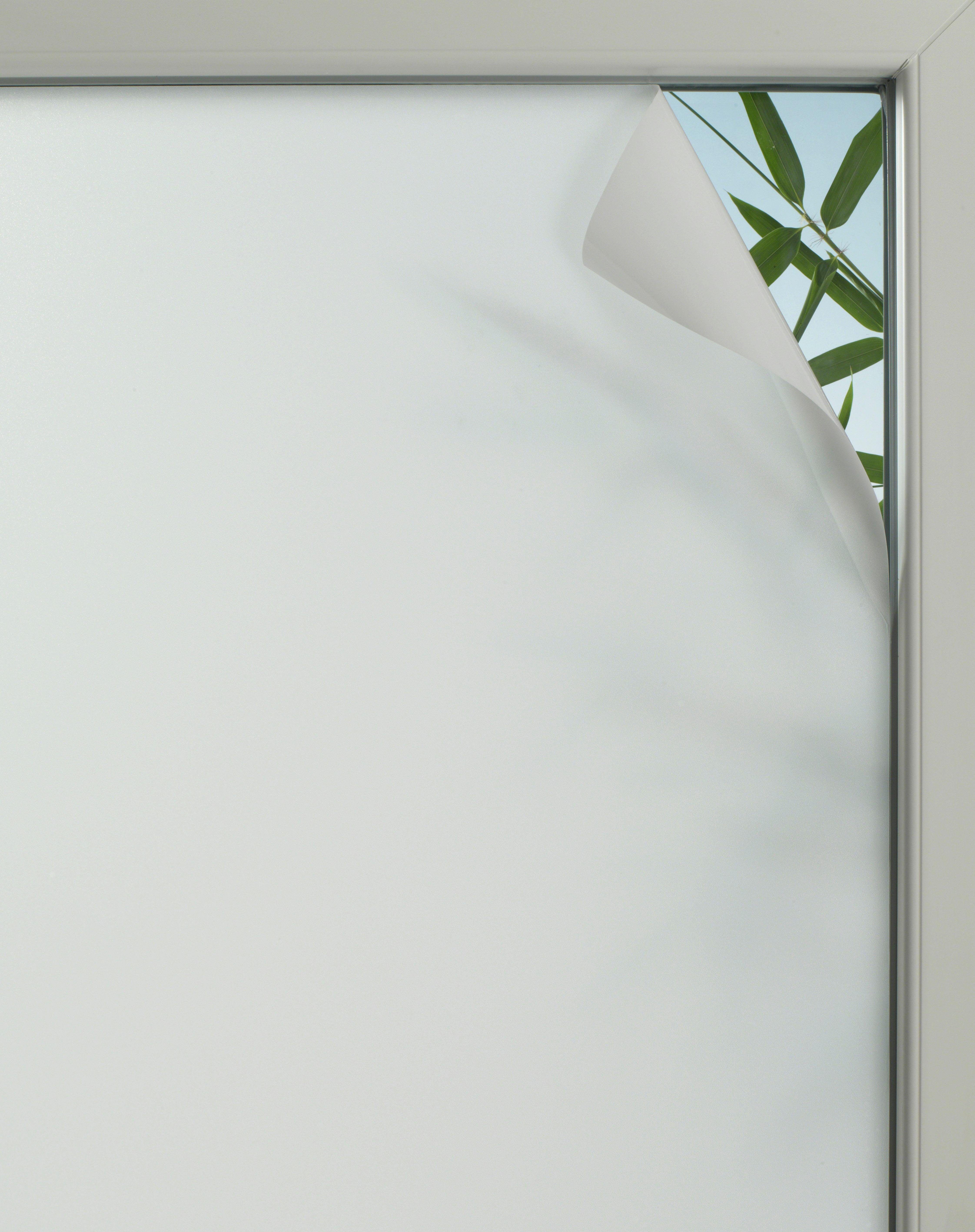 Fensterfolie GARDINIA "Privacy 75" Gr. 2, transparent (halbtransparent), B:67,5cm L:150cm, PVC, Fensterfolien, Fensterfolie, 99% UV-Schutz halbtransparent B/L: 67,5cm x 150cm