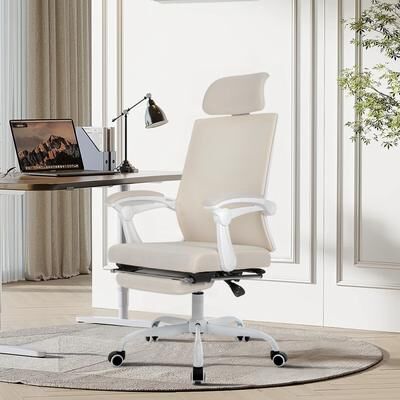 eclife Ergonomic Mesh Office Chair with Adjustable Lumbar Support & Footrest