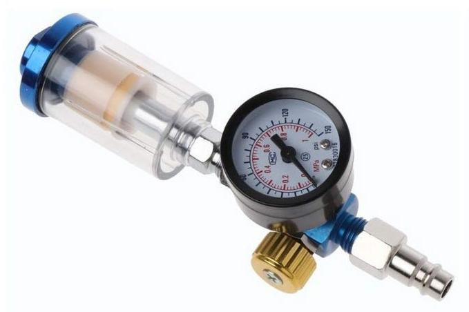 Selius Luchtdrukregelaar Waterscheider Valfilter voor Airbrush Compressor