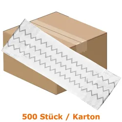 Mopptex Flexi Mikrofaser weiß 40 cm Einwegmop Karton 500 Stück, universaler Einwegmopp, hygienisch vielseitig