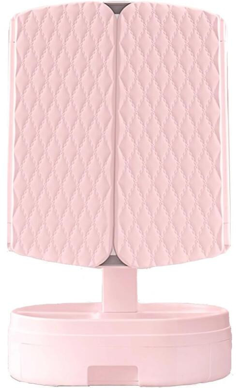 Verk 27028 LED-spiegel voor cosmetisch gebruik met 5x vergroting, roze