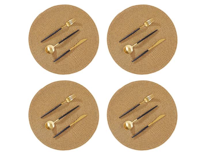 Tischset AMBIENTE 4er-Set Ø 38cm Beige/Goldbraun